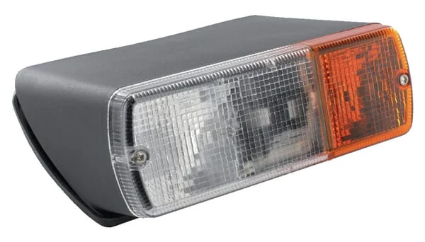 Britax - P905801 - Richtungs- Und Standleuchte Halogen, Vorne, Rechteckig, 24V, Weiß/Bernstein, Schraubbefestigung, 200x85x85mm – Links