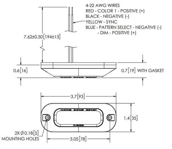 Britax - XTP3W - Richtungsblinker 3 LED 12/24V Weiß