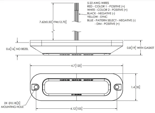 Britax - XTP4RR - Richtungsblinker 4 LED 12/24V Rot