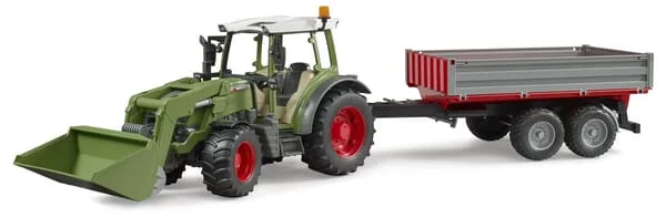Bruder - U02182 - Fendt Vario 211 Mit Frontlader Und Kippanhaenger