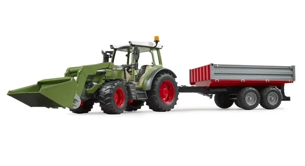 Bruder - U02182 - Fendt Vario 211 Mit Frontlader Und Kippanhaenger