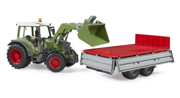 Bruder - U02182 - Fendt Vario 211 Mit Frontlader Und Kippanhaenger