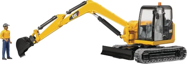 Bruder - U02466 - Mitarbeiter Am Minibagger Cat