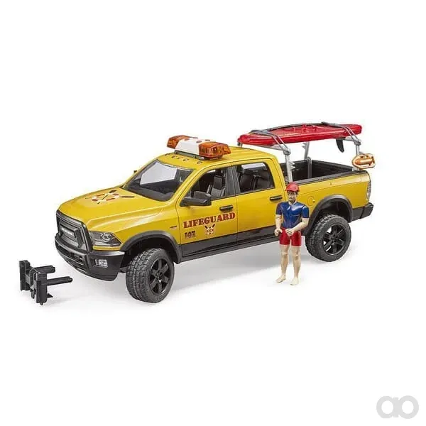Bruder - U02506 - Ram 2500 Power Wagon Rettungsschwimmer Mit Figur Und Stehpaddel