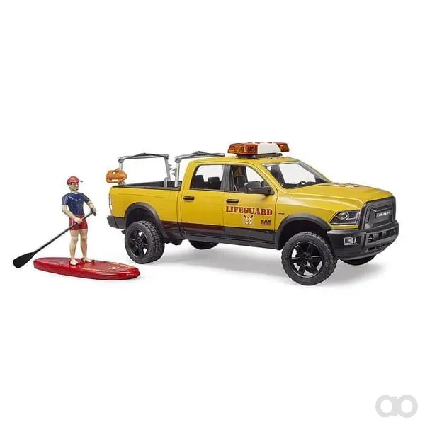 Bruder - U02506 - Ram 2500 Power Wagon Rettungsschwimmer Mit Figur Und Stehpaddel