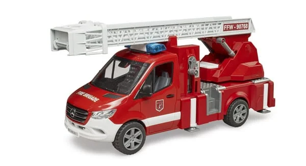 Bruder - U02673 - Mb Sprinter Feuerwehrfahrzeug Mit Leiter, Wasserpumpe Und Licht+Sound-Modul