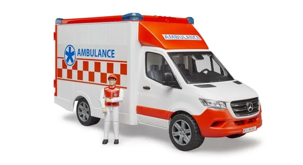 Bruder - U02676 - Mb Sprinter Rettungswagen Mit Fahrer Und Licht+Sound-Modul