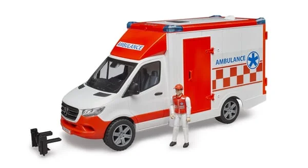 Bruder - U02676 - Mb Sprinter Rettungswagen Mit Fahrer Und Licht+Sound-Modul