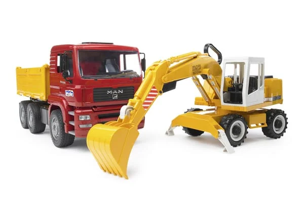 Bruder - U02751 - MAN Bau-Lkw Und Bagger