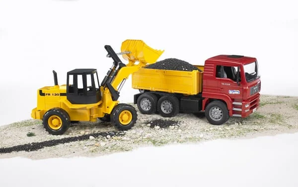 Bruder - U02752 - MAN Kipper-Lkw Mit Bagger