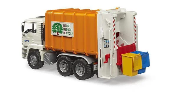 Bruder - U02772 - MAN TGA Muellwagen Mit Heckbeladung