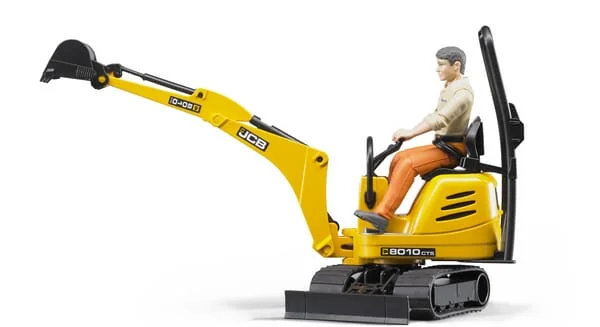 Bruder - U62002 - Mikrobagger JCB mit Arbeiter