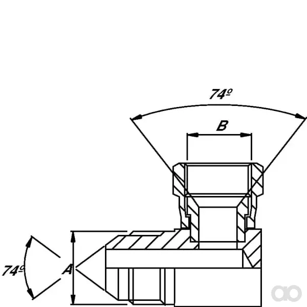 Burnett & Hillman - MF9012JK - Kompaktbogen M/F 3/4 JIC