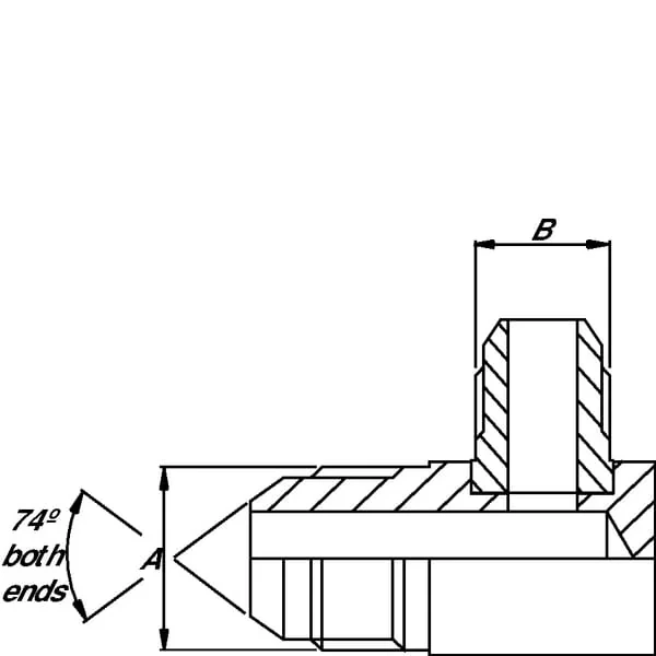 Burnett & Hillman - MM9008J12K - Kompaktbogen Männlich 1/2 BSP X 3/4 JIC