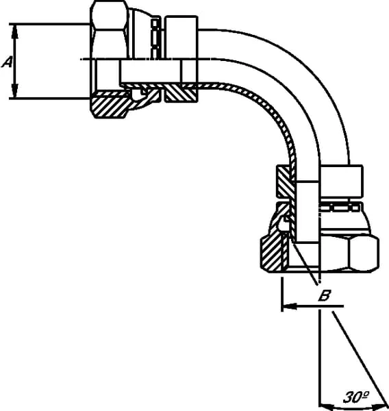 Burnett & Hillman - MM9016B - Gebogener Bogen M/M 1 BSP