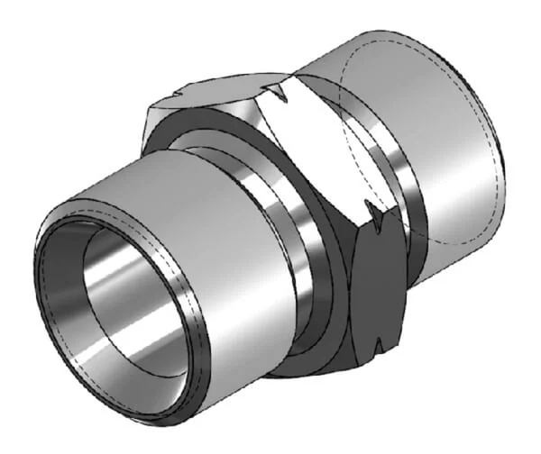 Burnett & Hillman - VNBM1227 - Adapter Maennlich/Maennlich 3/4 BSP x M27