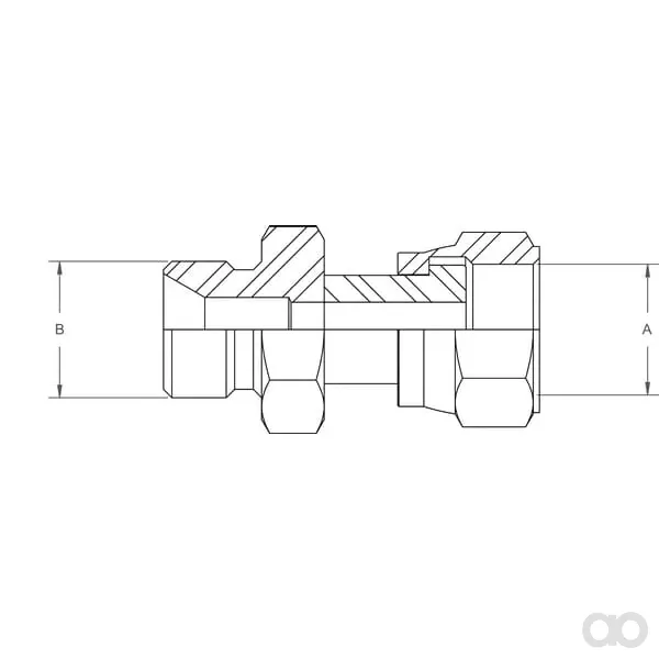 Burnett & Hillman - VNBOW0904 - Adapter Außengewinde/Innengewinde 1/4 BSP x 9/16 ORFS