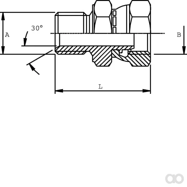 Burnett & Hillman - VNBW1204 - Adapter 3/4 X 1/4 BSP