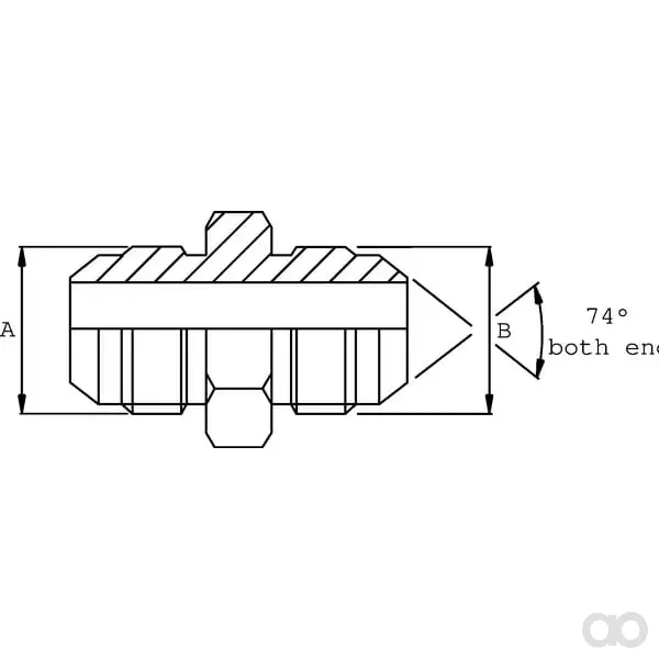 Burnett & Hillman - VNJ0712 - Adapter M 7/16 X 3/4 JIC