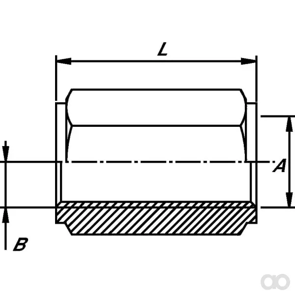 Burnett & Hillman - ZB08 - Sechskantbuchse 1/2 BSP
