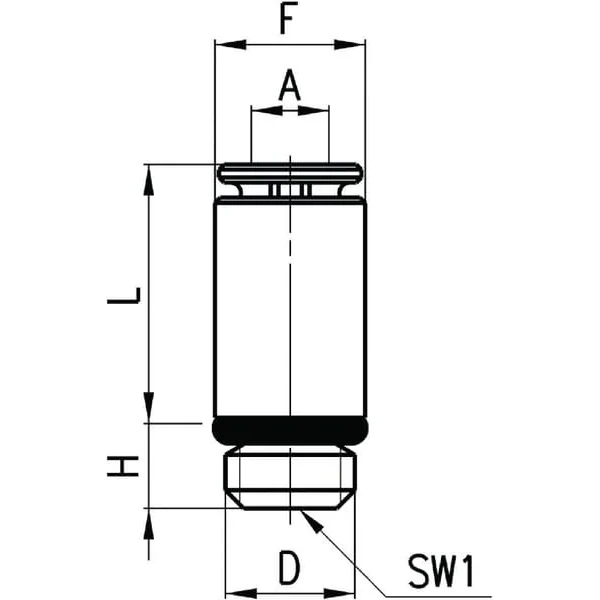 Camozzi - 6512618M - Super-Schnellkupplung