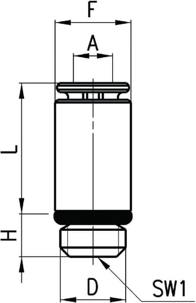 Camozzi - 6512818M - Super-Schnellkupplung