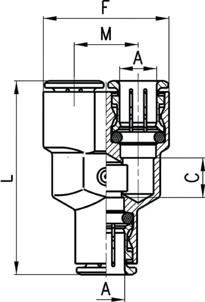 Camozzi - 65606CAM - Steckfitting