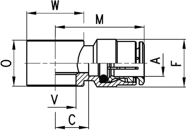 Camozzi - 66106M6 - Super-Schnellkupplung