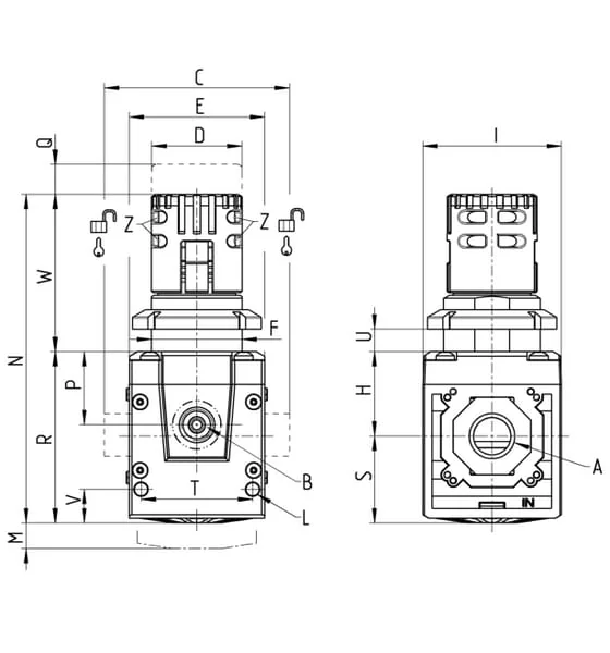 Camozzi - MD1R400 - Regler