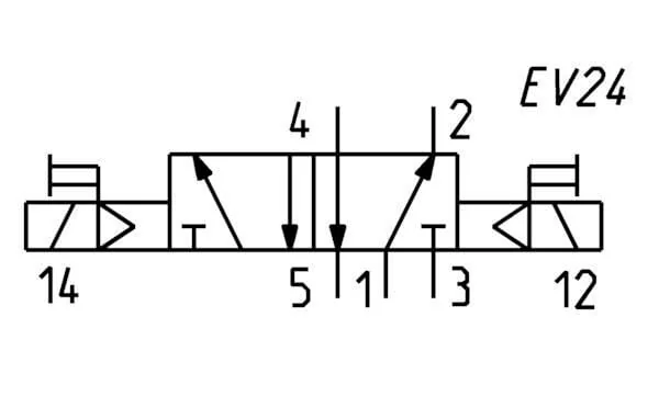 Camozzi - NA54N1102 - 5/2-Wege-Magnetventil
