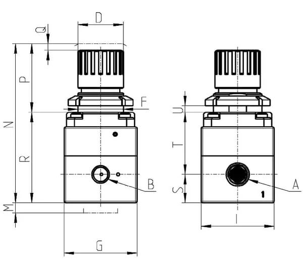 Camozzi - PR104M02 - Praezisionsdruckregler