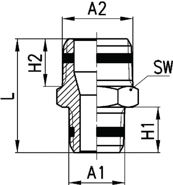 Camozzi - S25101814 - Rohrfitting