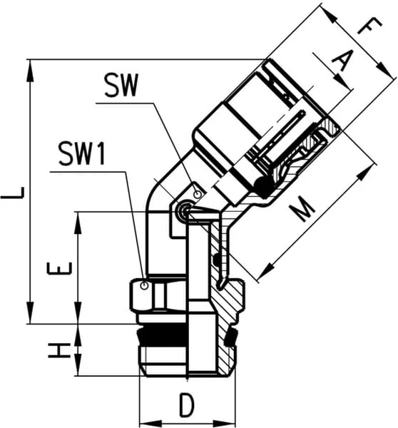 Camozzi - S6110818 - S6110 8-1/8 Super Rapid Fitting