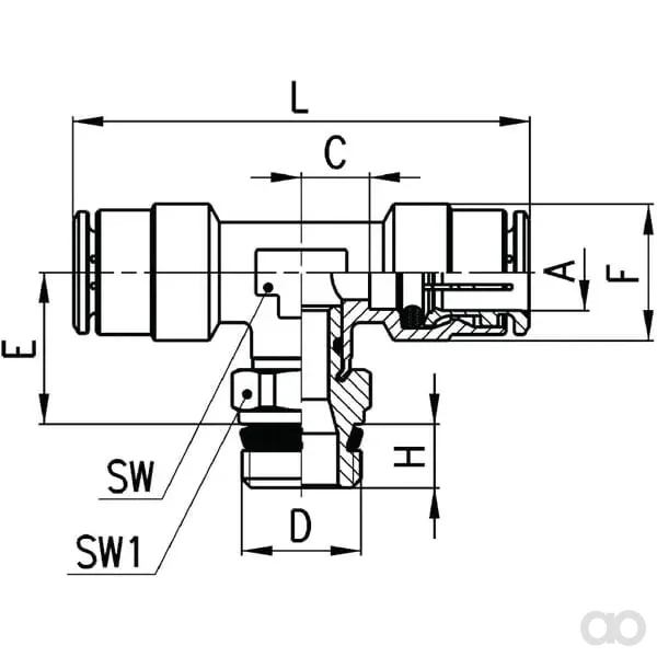 Camozzi - S64301014 - S6430 10-1/4 Super Rapid Fitting