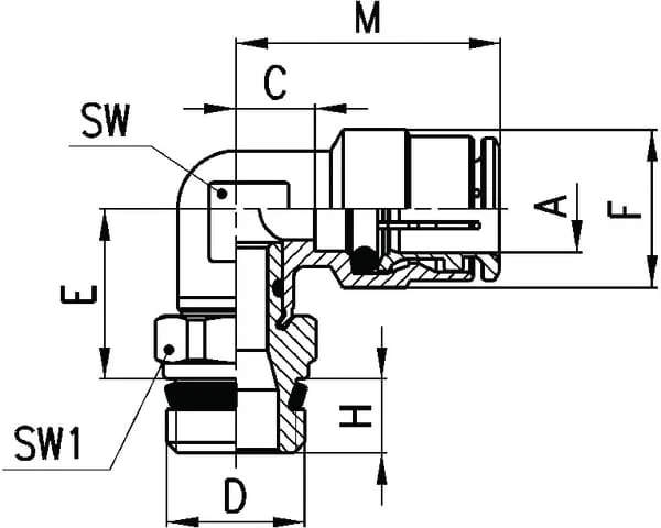 Camozzi - S65201214 - S6520 12-1/4 Super Rapid Fitting