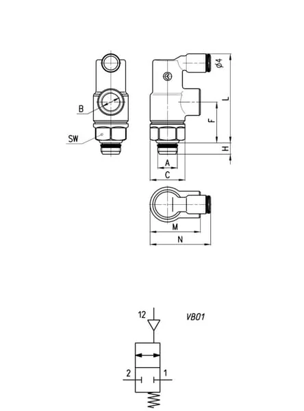 Camozzi - VBO14 - Absperrventil