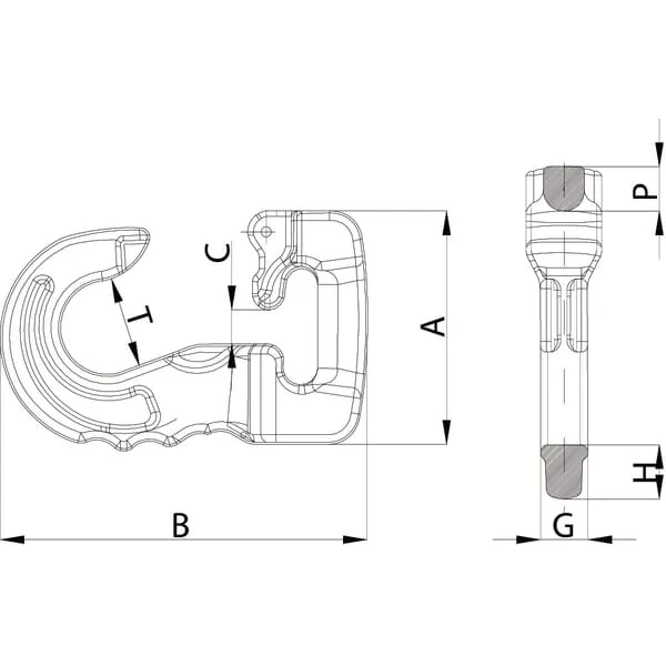 Cartec - WACJ01 - Haken Fuer Rundschlinge 1 T