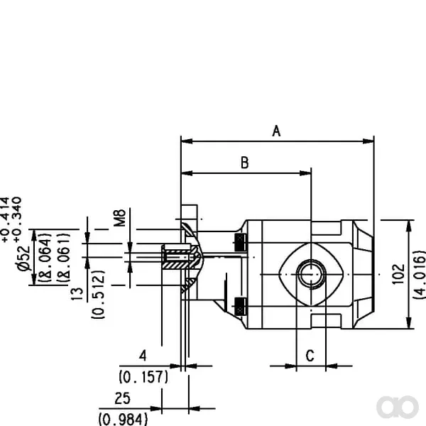 Casappa - FP2040B - Zahnradpumpe FP20.40-B0-43-T0-LGE/GE-N