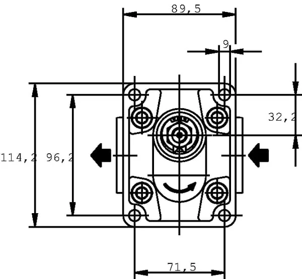 Casappa - KP204D082E2 - Pumpe KP 20. 4 DO-82-E2-Leb/Ea