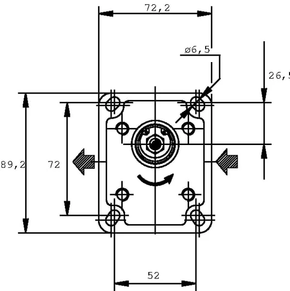 Casappa - PLP1010S081E1 - Pumpe plp10.10 s0-81e1-lbb/ba-n