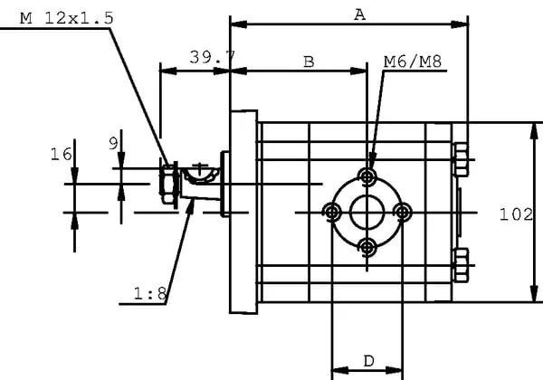 Casappa - PLP2016D382E2 - Pumpe PLP20.16D3-82E2-LEB/EA-N