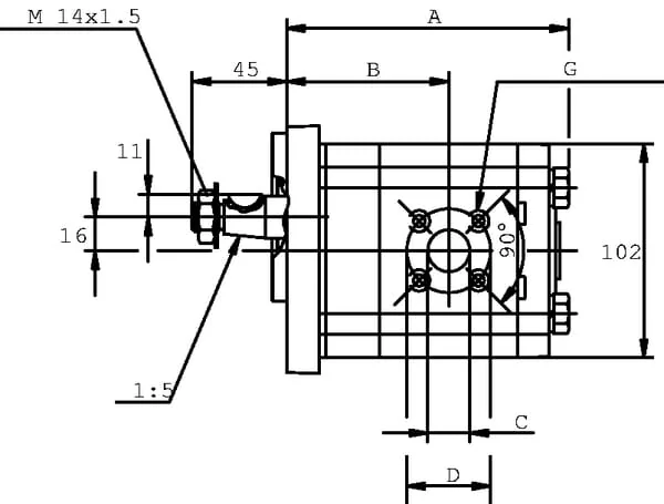 Casappa - PLP2020S355B2 - Pumpe PLP20.20-S3-55-B2