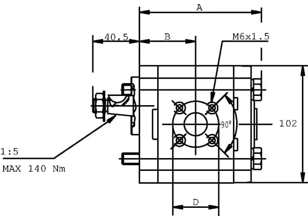 Casappa - PLP2025S054B5 - Pumpe PLP20.25S0-54B5-LBE/BC-N