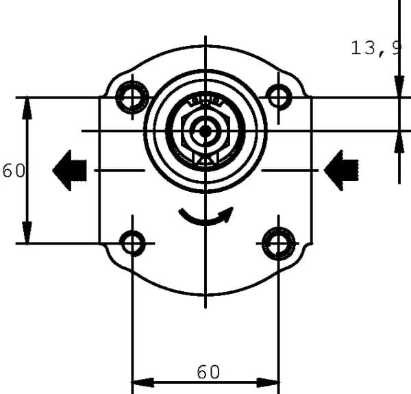 Casappa - PLP204D054B5 - Pumpe PLP20.4-D0 54-B5 LBC/BE
