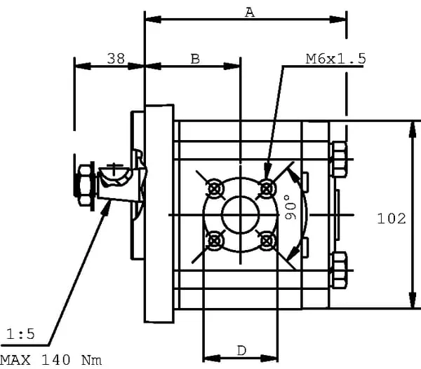 Casappa - PLP206D054B2 - Pumpe PLP20.6,3D0-54B2-LBE/BC-N-EL FS