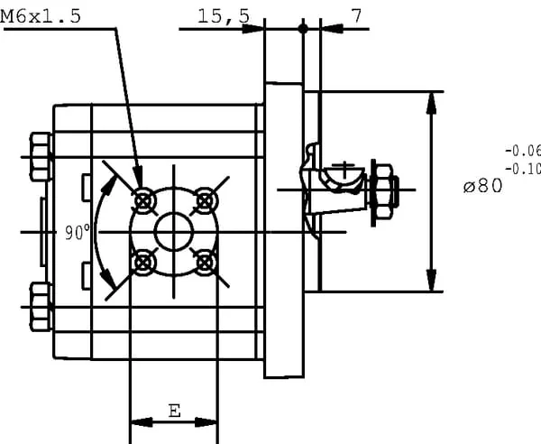 Casappa - PLP206D054B2 - Pumpe PLP20.6,3D0-54B2-LBE/BC-N-EL FS