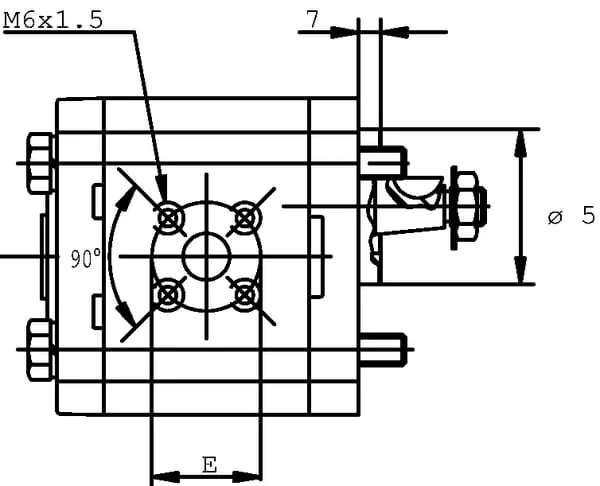 Casappa - PLP208S054B5 - Pumpe PLP20.8S0-54B5-LBE/BC-N-E