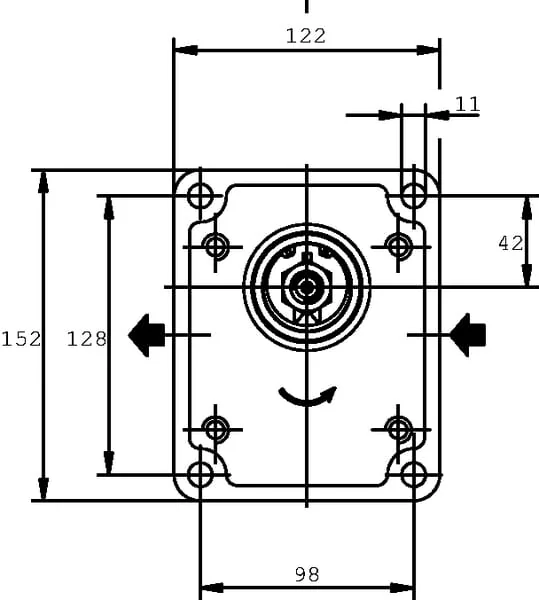 Casappa - PLP3034S083E3 - Pumpe PLP30.34S0-83E3-LED/EB-N-FS