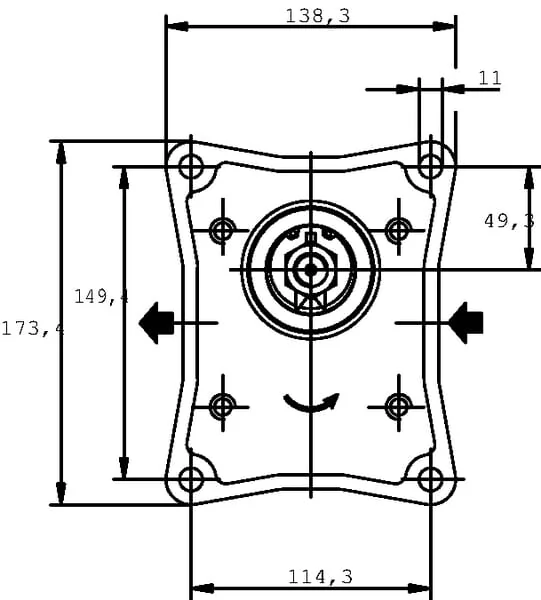 Casappa - PLP3073D084E4 - Pumpe PLP 30.73-D0 84-E4 LEF/ED