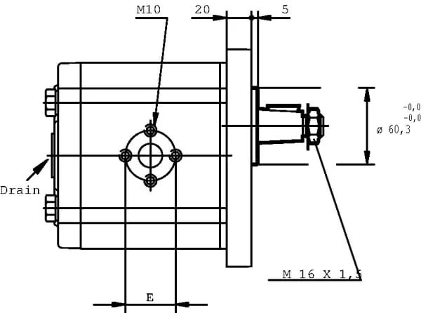 Casappa - PLP3073S084E4 - Pumpe PLP 30.73-S0 84-E4 LEF/ED